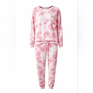 Jane and Delancey Pink Tie-Dye  Lounge Set